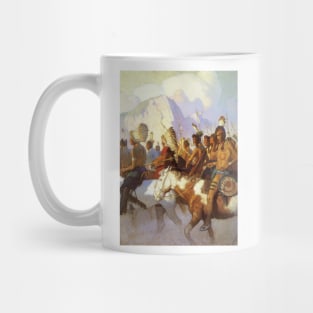 Indian War Party (1925) by NC Wyeth Mug